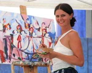 Moje obrazy vznikají rychle, maluju i na zakázku