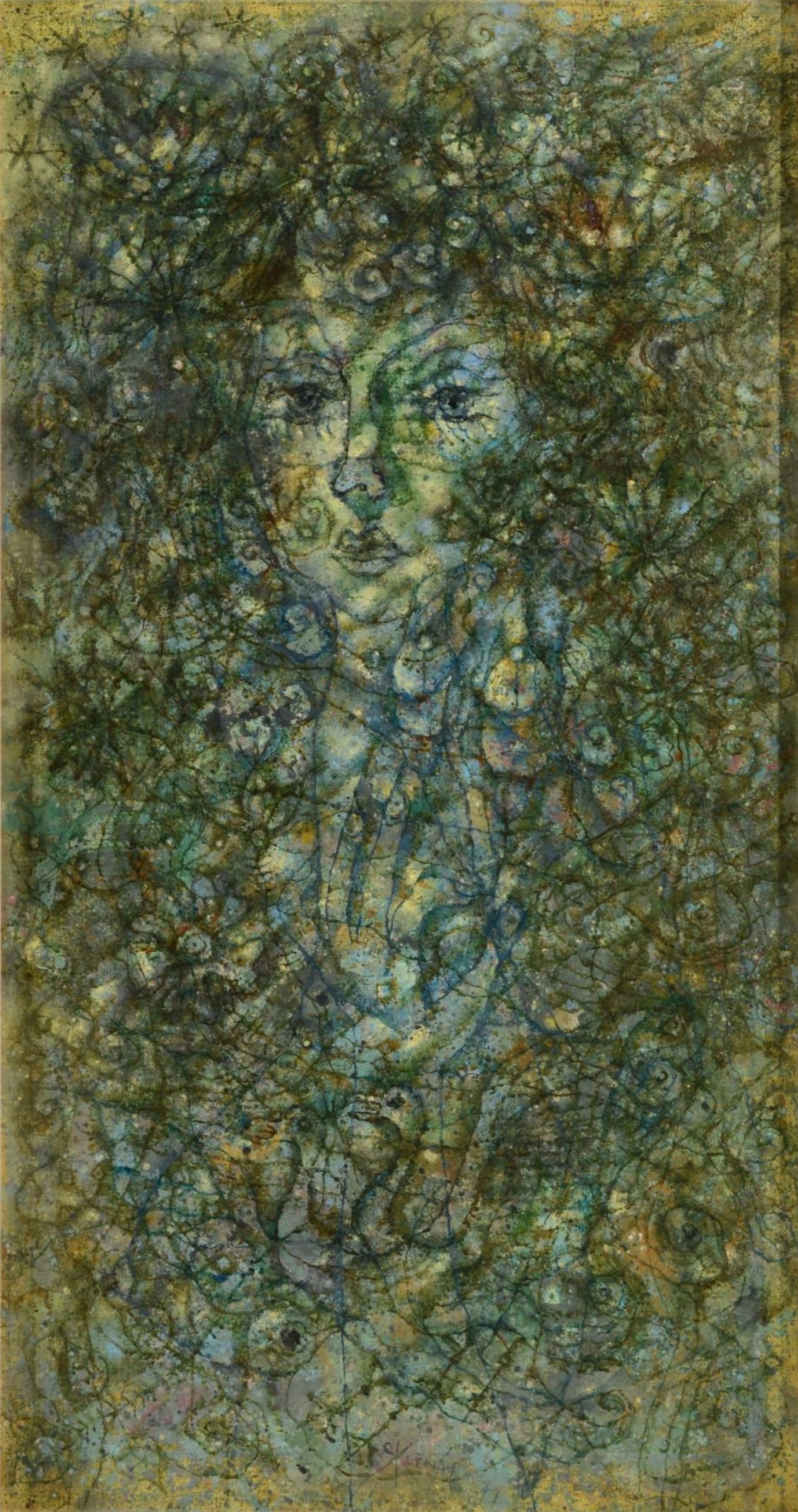 Zdeněk Sklenář: Poesie, 1977, olej na plátně, 99,5 x 53 cm, Zezula 28. 5. 2022, cena: 6 840 000 Kč