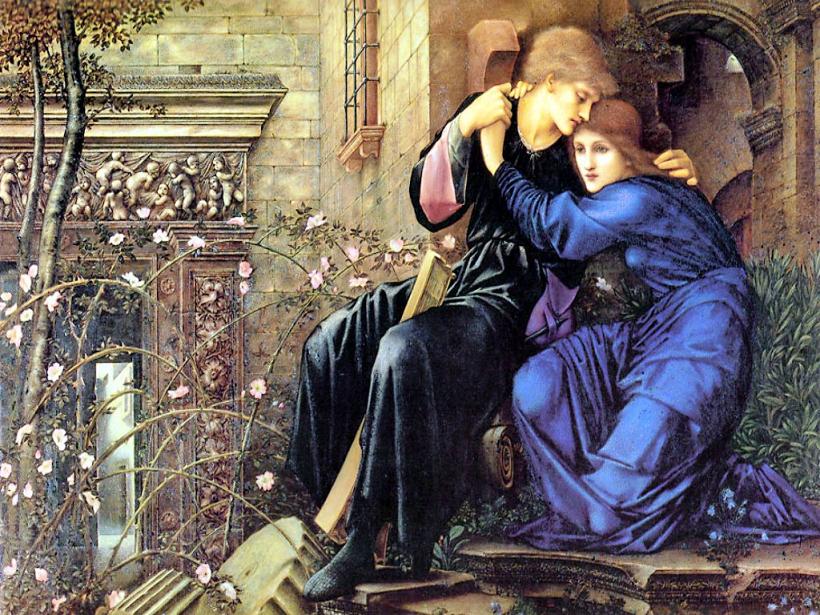Edward Burne - Jones: Love among the Ruins / 1873 / akvarel / předaukčn&iacute; odhad 3 - 5 milionů GBP