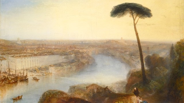 J.M.W. Turner: Ř&iacute;m z hory Aventine / 1835 / olej na pl&aacute;tně / 92,7 x 125,7 cm / Sotheby&rsquo;s 3. 12. 2014 / 15 -20 milionů GBP