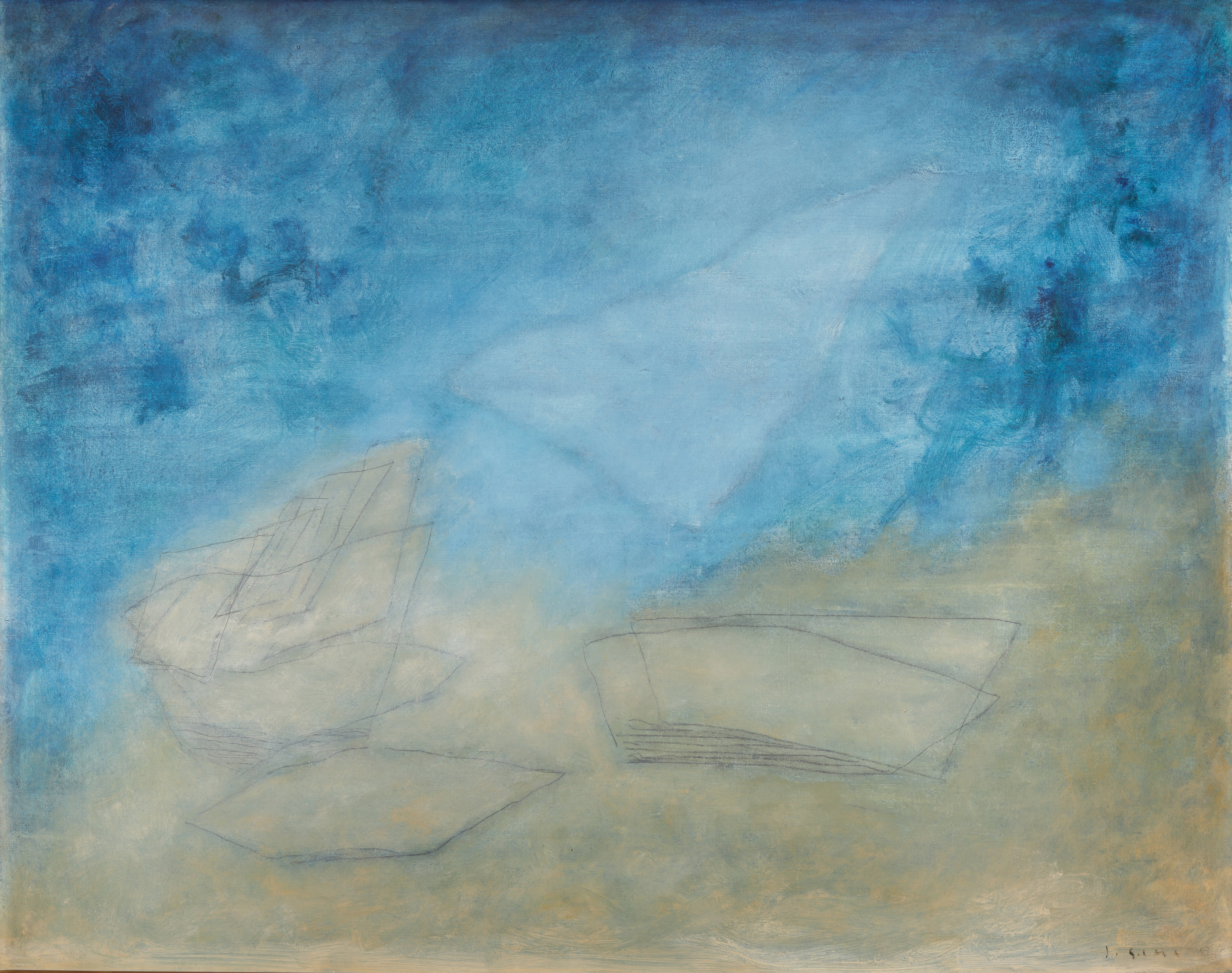 Paysage bleu lumière 1 (Modrá krajina – světlo 1)