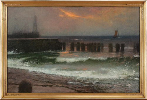 Jakub Schikaneder: Večer u mořského břehu