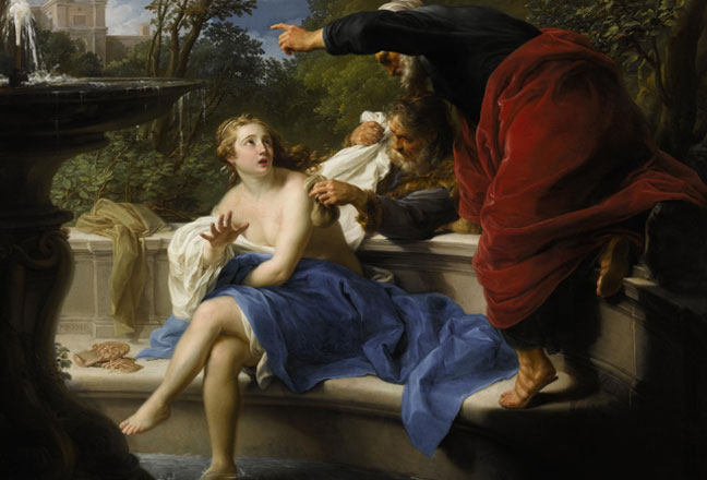 Pompeo Batoni: Zuzana a starci / 1751