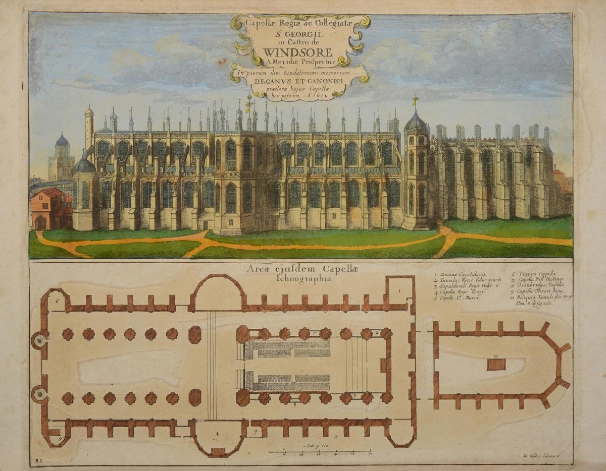 V&aacute;clav Hollar: Kaple sv. Jiř&iacute; na z&aacute;mku ve Windsoru