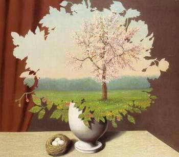 Ren&eacute; Magritte: Le plagiat (Plagi&aacute;t) / 1940 / olej na pl&aacute;tně / 54 x 65 cm odhad: 2 &ndash; 3 mil. liber