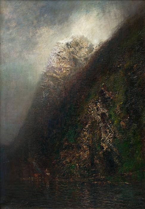 Ladislav Medny&aacute;nszky (1852-1919): Dunajec, olej na pl&aacute;tne, 1900