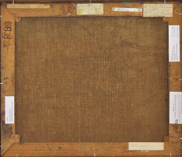 Zdeněk Sklenář: Čínské pavilony - rub / 1961–62 olej na plátně / 50 × 59 cm